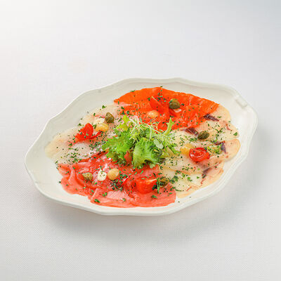 Рыбное карпаччо (4 вида рыбы), Campania в La Scala Trattoria Ignazio по цене 42 р.