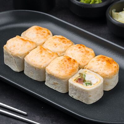 Ролл-тортилья с курицей и сыром Чеддер в Рыба закусывала по цене 459 ₽