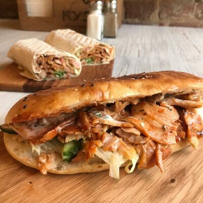 Донер в чуреке с курицей в Кебаб экспресс по цене 270 ₽