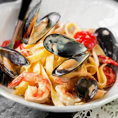 Тальятелле Фрутти ди Маре в Мама Рома по цене 595 ₽