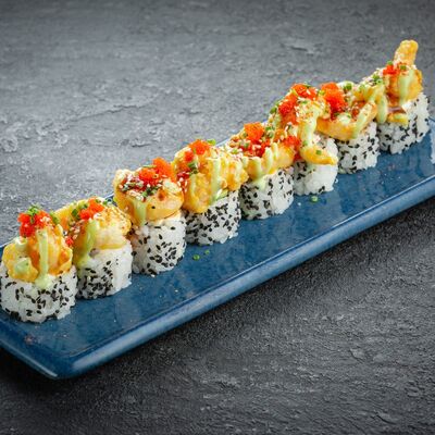 Креветка, тунец, соус васаби-манго в Ikigai по цене 890 ₽