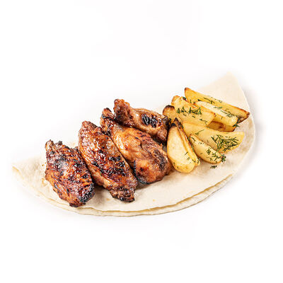 Крылышки с картофельными дольками в InTempo по цене 429 ₽