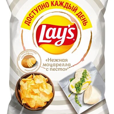 Чипсы Lay's Нежная моцарелла с песто в ФК Балтика сектор D по цене 150 ₽