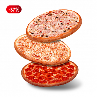 Комбо 3 пиццы в Pomodoro Royal по цене 1255 ₽