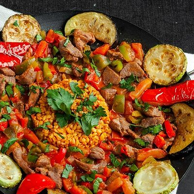 Садж кавурма с бараниной в Bar B.Q. по цене 3090 ₽