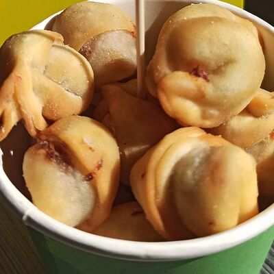 Пельмешки жареные в Молодость чебуречная по цене 330 ₽