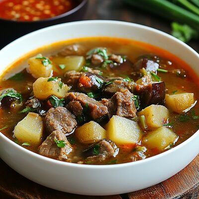 Хашлама с говядиной в У Вольфовича по цене 370 ₽