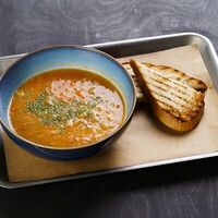 Гороховый суп с копченым ребром в Гриль-бар Балкон