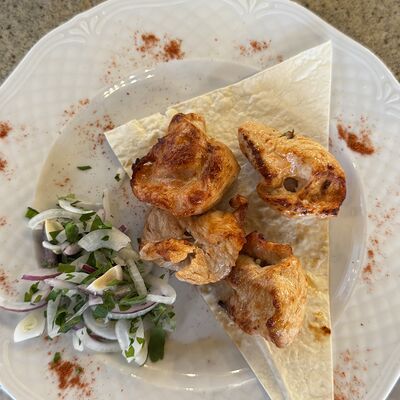 Шашлык из индейки в Хинкальная по цене 750 ₽