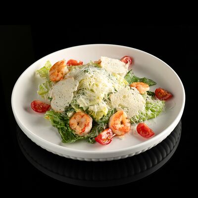 Цезарь с аргентинскими креветками в Западный сад ! по цене 850 ₽