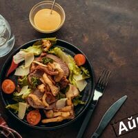 Салат Теплый с говядиной и грибами в Айша