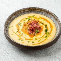 Сырный суп с морепродуктами в Pasta Uno