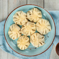 Хинкали с говядиной и свининой в Чача