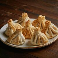 Жареные хинкали с говядинойв Ача-Чача