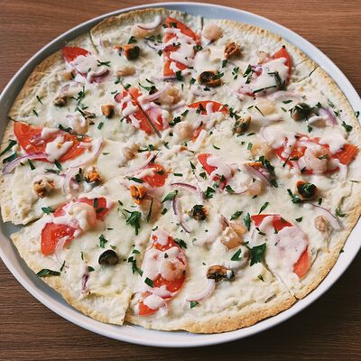 Фламекеш с морепродуктами 30см в Shengen+ по цене 450 ₽