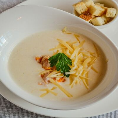 Сырный суп в Тревеллерс кофе по цене 319 ₽