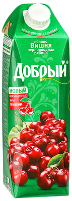 Добрый яблоко-вишня-черноплодная рябина 1 л в Чайхана худжанд сити по цене 231 ₽