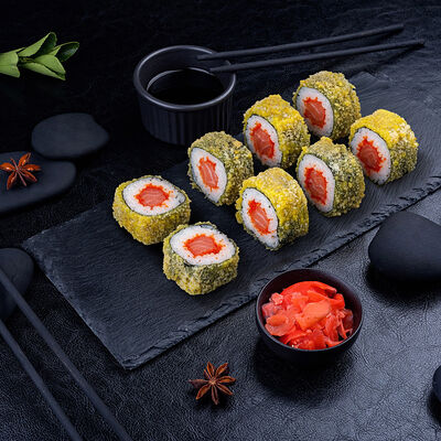 Жареный ролл СякиТепо в Суши даром по цене 385 ₽