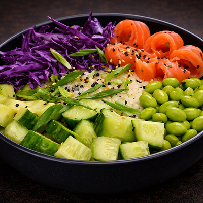 Боул с лососем в Авто Япончик по цене 825 ₽