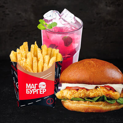 Комбо Цезарь бургер и лимонад в Магбургер & Братья Караваевы по цене 455