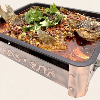 Карп на гриле с чесноком в Золотая панда по цене 3414 ₽