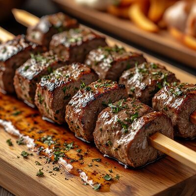 Шашлык из телятины в Gastrobar Лучшая еда с доставкой по городу по цене 1200 ₽