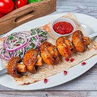 Шампиньоны на гриле в Мясо&Огонь