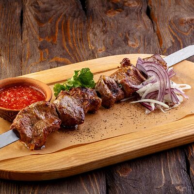 Шашлык из свиной шейки в У Ханумы по цене 690 ₽