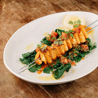 Кальмар на гриле в Pame