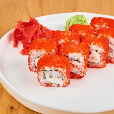 Калифорния с креветкойв 4 сыра по цене 620 ₽