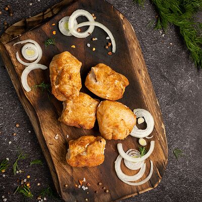 Шашлык из куриной грудки в Бакинский дворик по цене 500 ₽