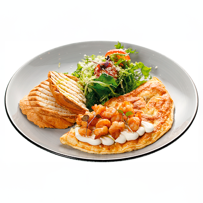 Омлет с креветкой в Омлет станция по цене 690 ₽