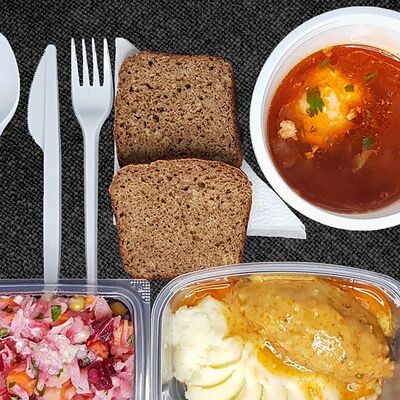 Комплексный обед Веган в Хлебосол по цене 450 ₽