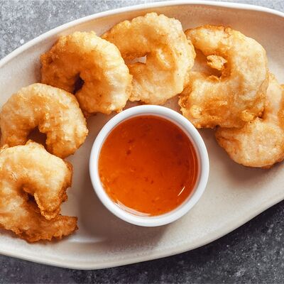 Креветки темпура с азиатским соусом в BEERMAN&Schlitz по цене 690 ₽