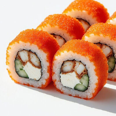 Роллы Калифорния с угрём в Банхоф по цене 499 ₽