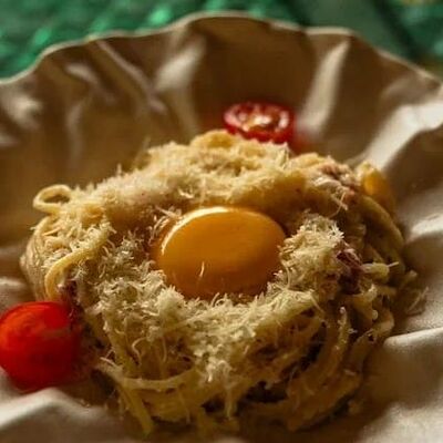Паста Карбонара в Kontrabarista по цене 660 ₽