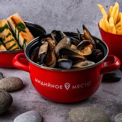 Мидии в соусе том-ям в Мидийное место по цене 1320 ₽