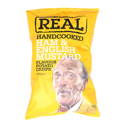 Чипсы картофельные со вкусом и ароматом ветчины и английской горчицы, Real handcooked в Азбука Вкуса Экспресс Меню по цене 409 ₽