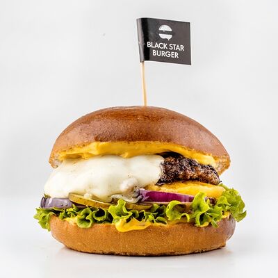 Гавайский бургер в Black Star Burger по цене 569 ₽