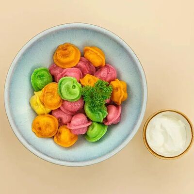 Цветные пельмешки в Кафе Крем-Лаб по цене 299 ₽