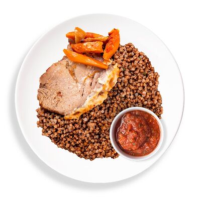 Буженина с гречкой и аджикой в Marketplace по цене 349 ₽