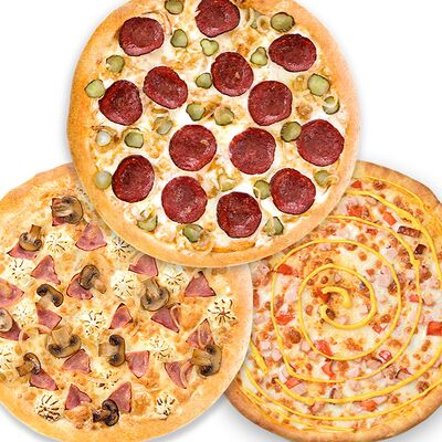 Сет Три девицы в Русская пицца по цене 1200 ₽