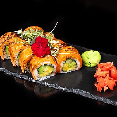 Ролл Сёмон с ананасом в Grill Park FIBONA4I по цене 870 ₽