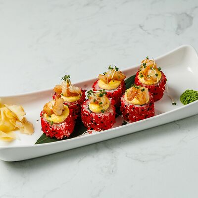 Теплый ролл с креветкой в Облака по цене 1050 ₽