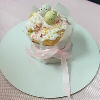 Творожный кулич мини с маком и лимонным кремом в Джем