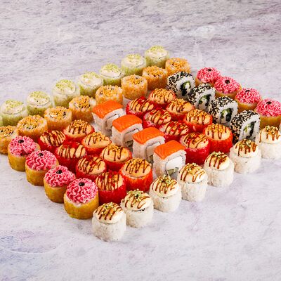 1,5кг роллов МИКС в Суши Да по цене 1333 ₽