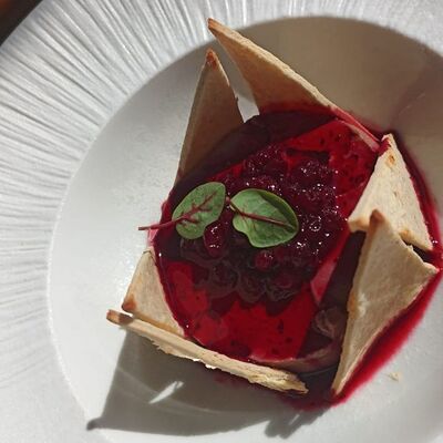 Паштет с брусничным соусом в Хюгге Сырный ресторан по цене 580 ₽