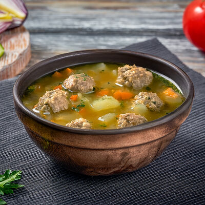 Суп с мясными фрикадельками в Шаверма Братуха по цене 419 ₽