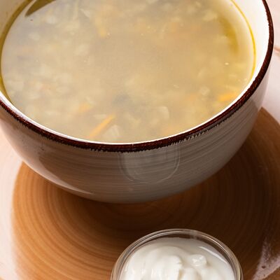 Щи костромские зеленые со сметаной в Ноев Ковчег по цене 420 ₽