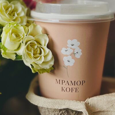 Золотой латте в Мрамор кофе по цене 350 ₽